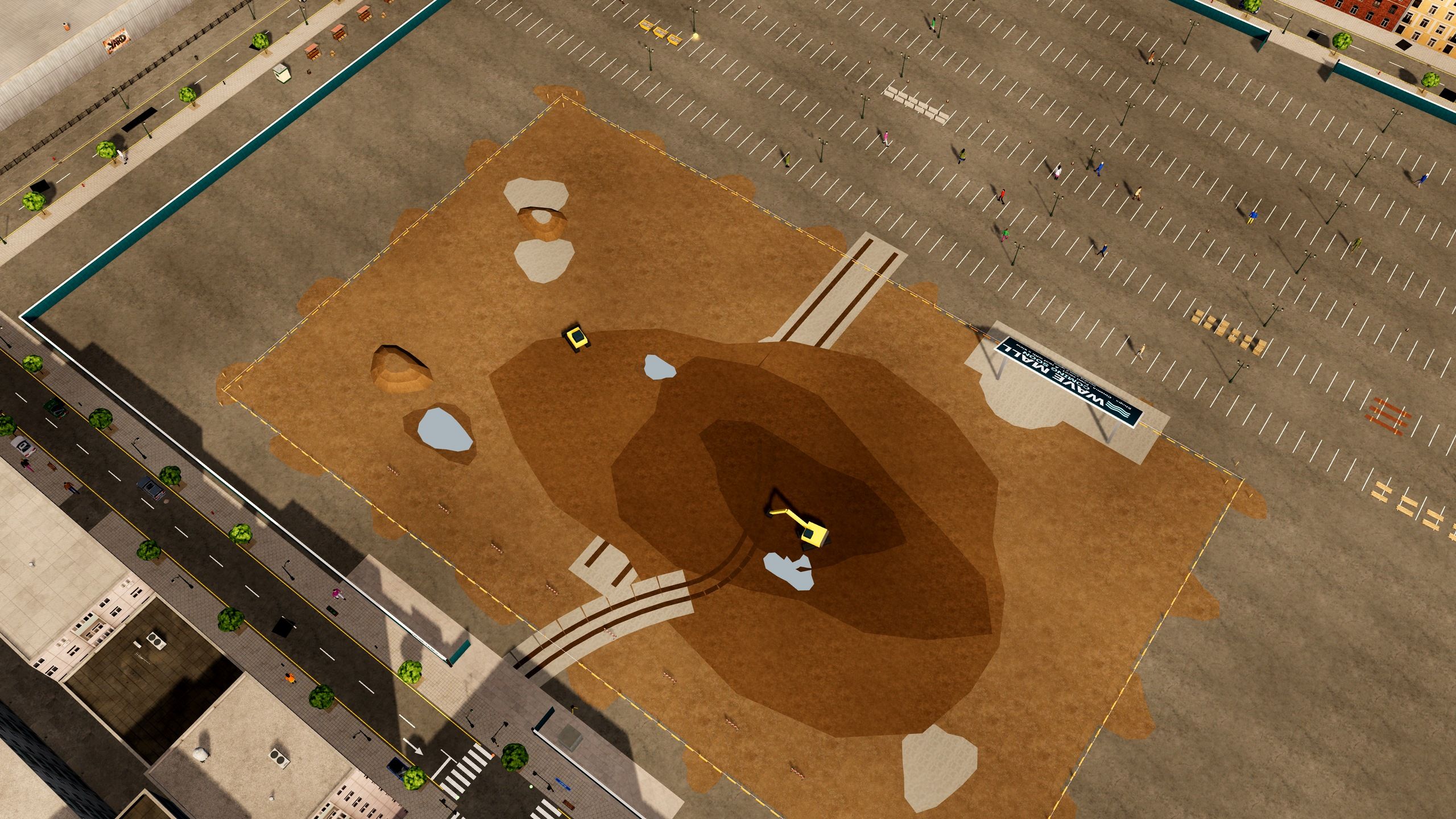 Wave Mall, construction stage 1